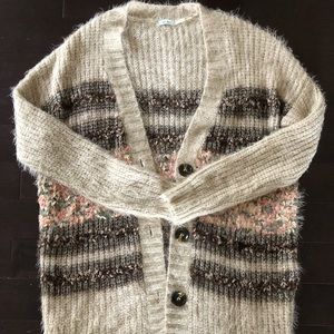 Oversized cozy warm sweater cardigan